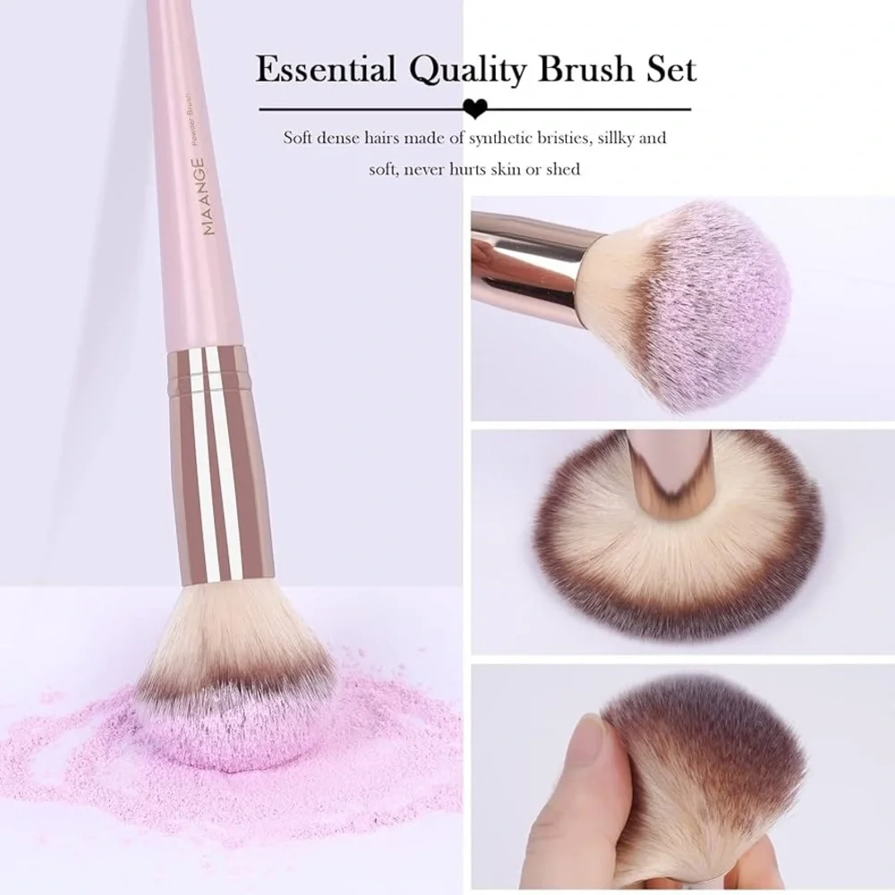 Makeup Brushes, 18 Pcs Professional Premium Synthetic Makeup Brush Set with Case